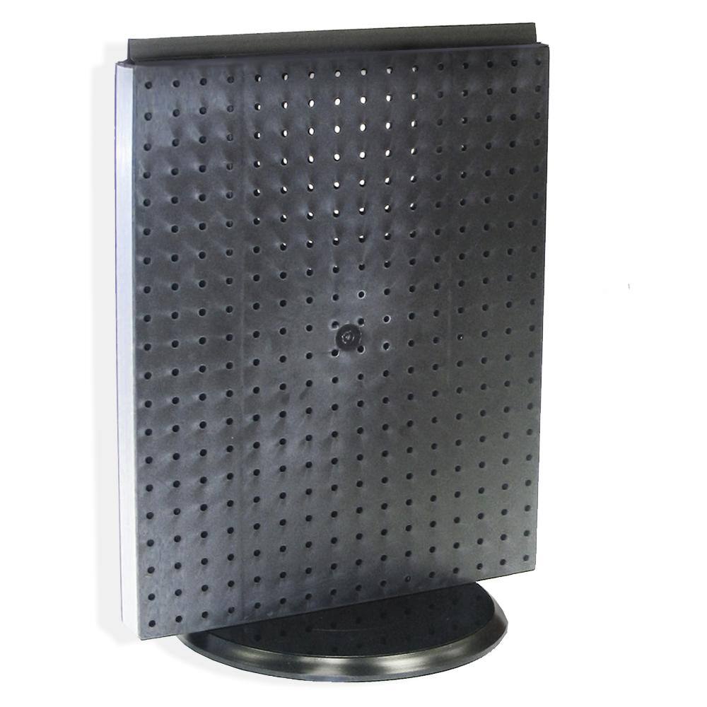 Azar Displays 700500-BLK 20.25 in. H x 16 in. W Revolving Pegboard Counter Display in Black