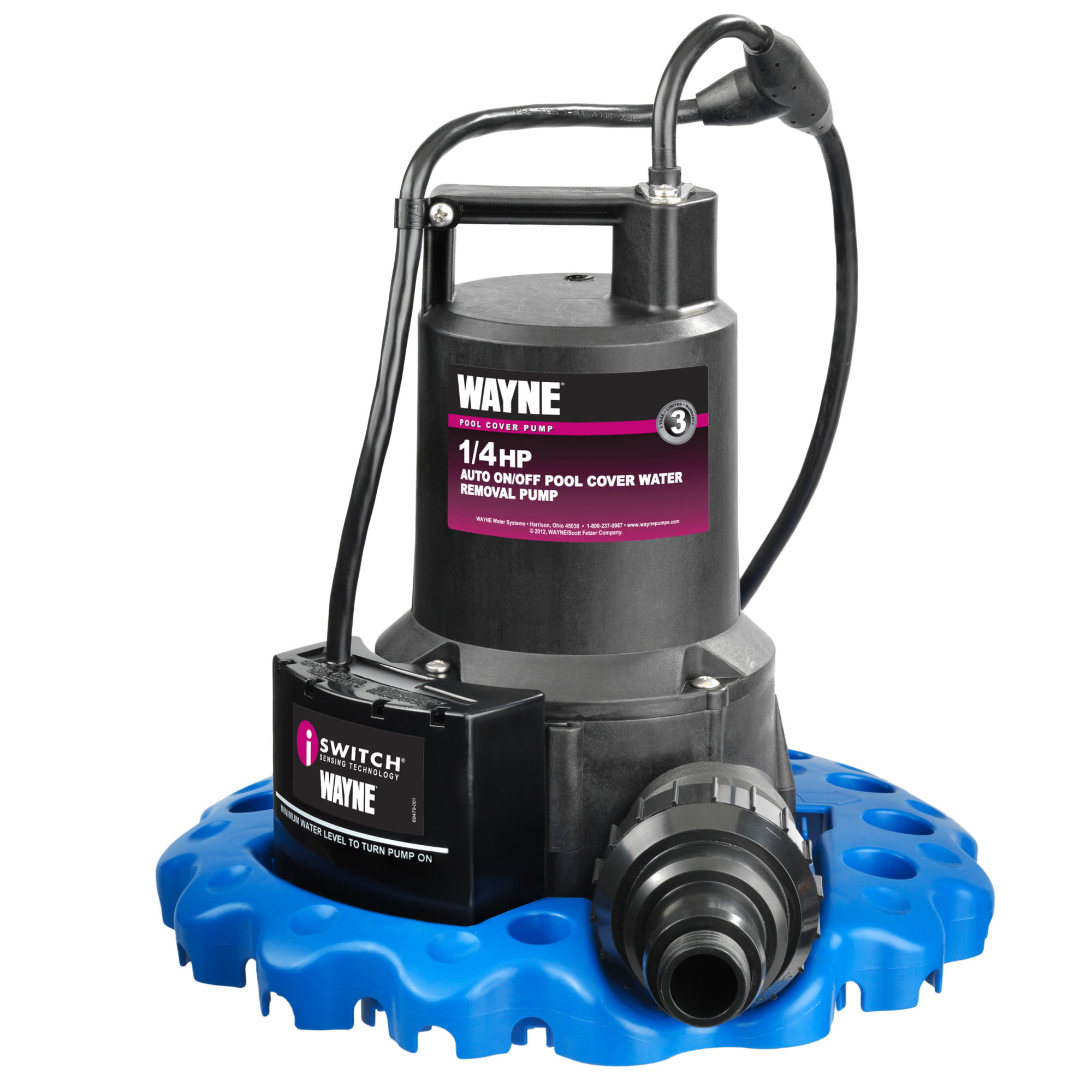 WAYNE WAPC250 1/4 HP Automatic ON/OFF Water Removal Pool Cover Pump
