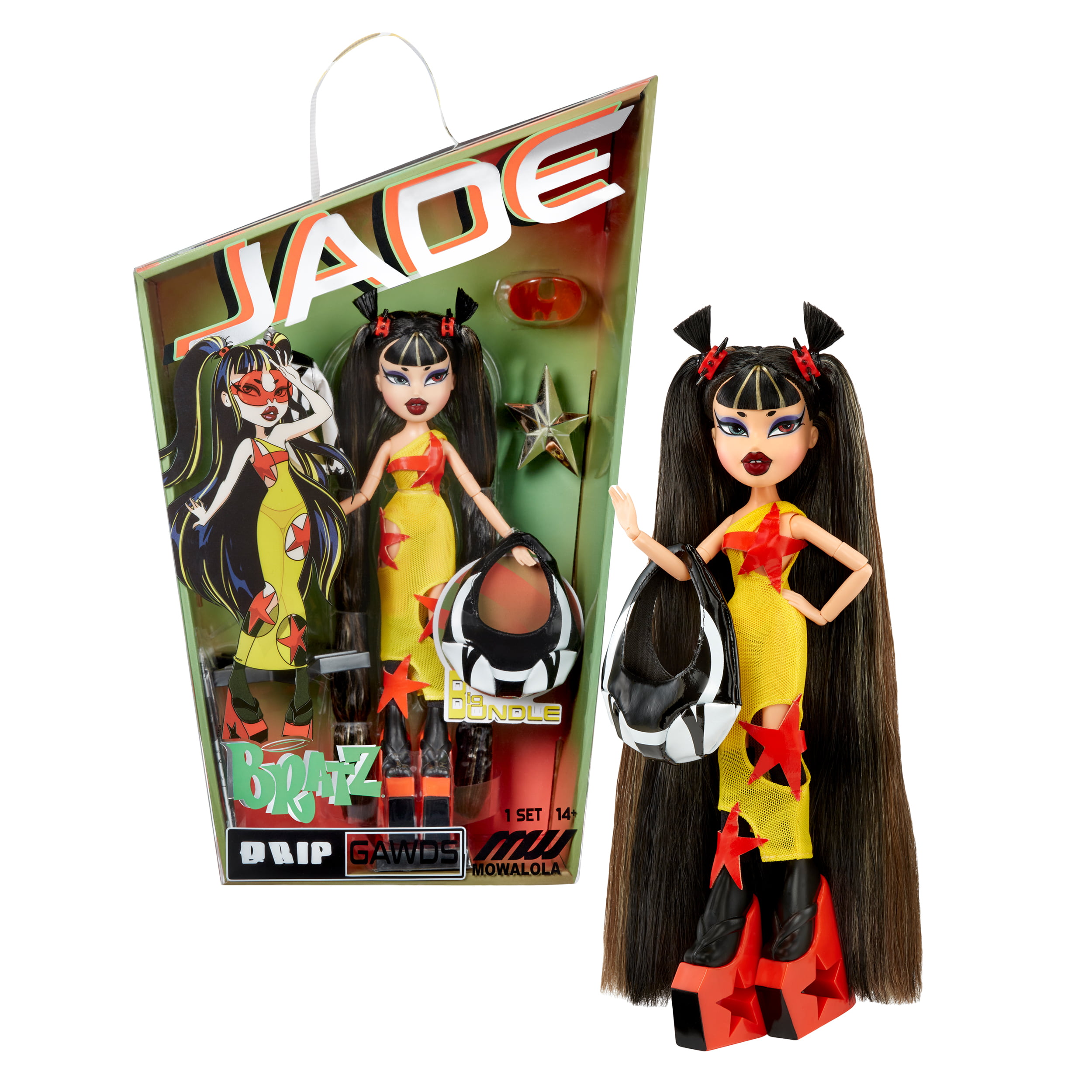 Bratz x Mowalola Special Edition Designer Jade Fashion Doll with 2 Outfits
