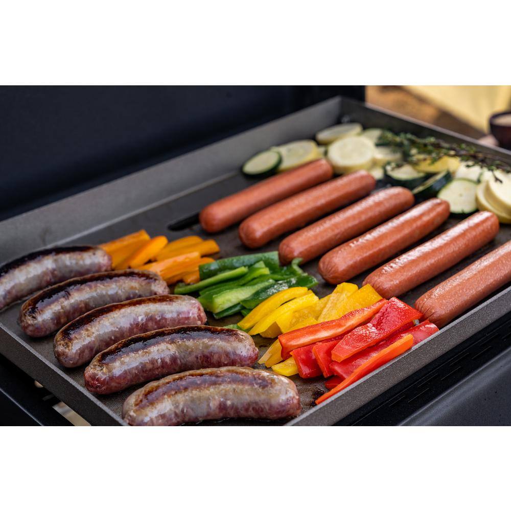 Nexgrill 720-1075B Daytona 2-Burner 21 in. Propane Gas Griddle with Foldable Cart in Black