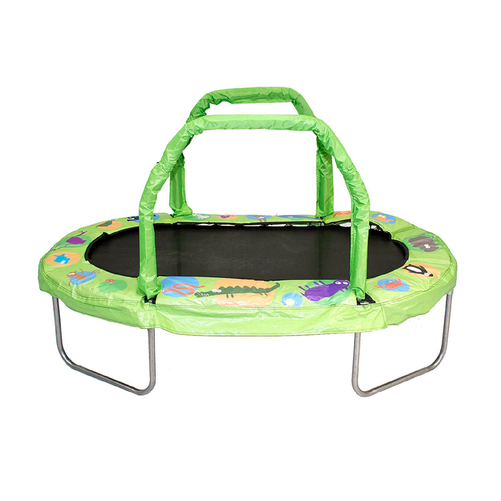 JumpKing Mini Oval 38″ X 66″ Trampoline with Green Pad