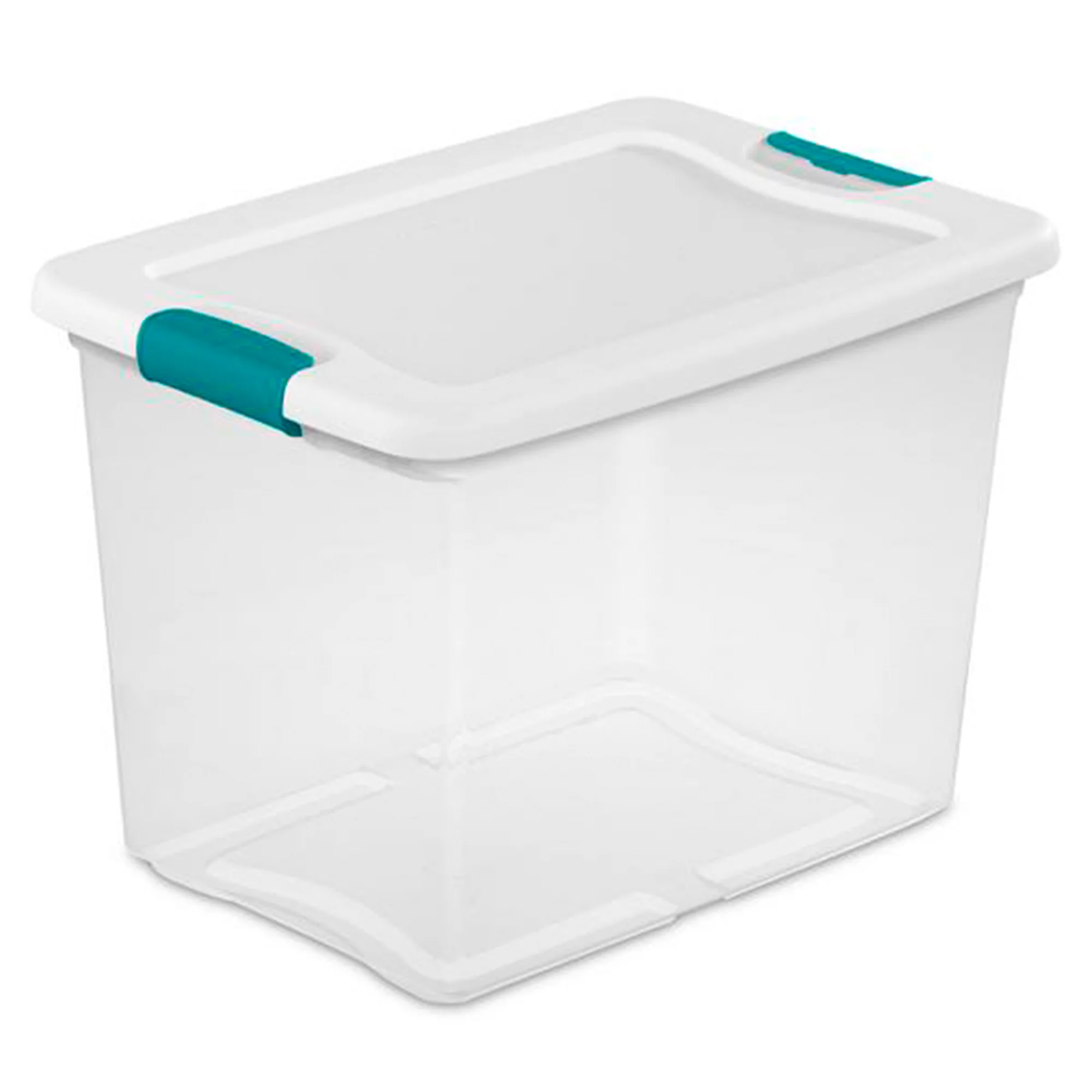Sterilite 25 Quart Capacity Clear Plastic Storage Tote Bins. (12 Pack)