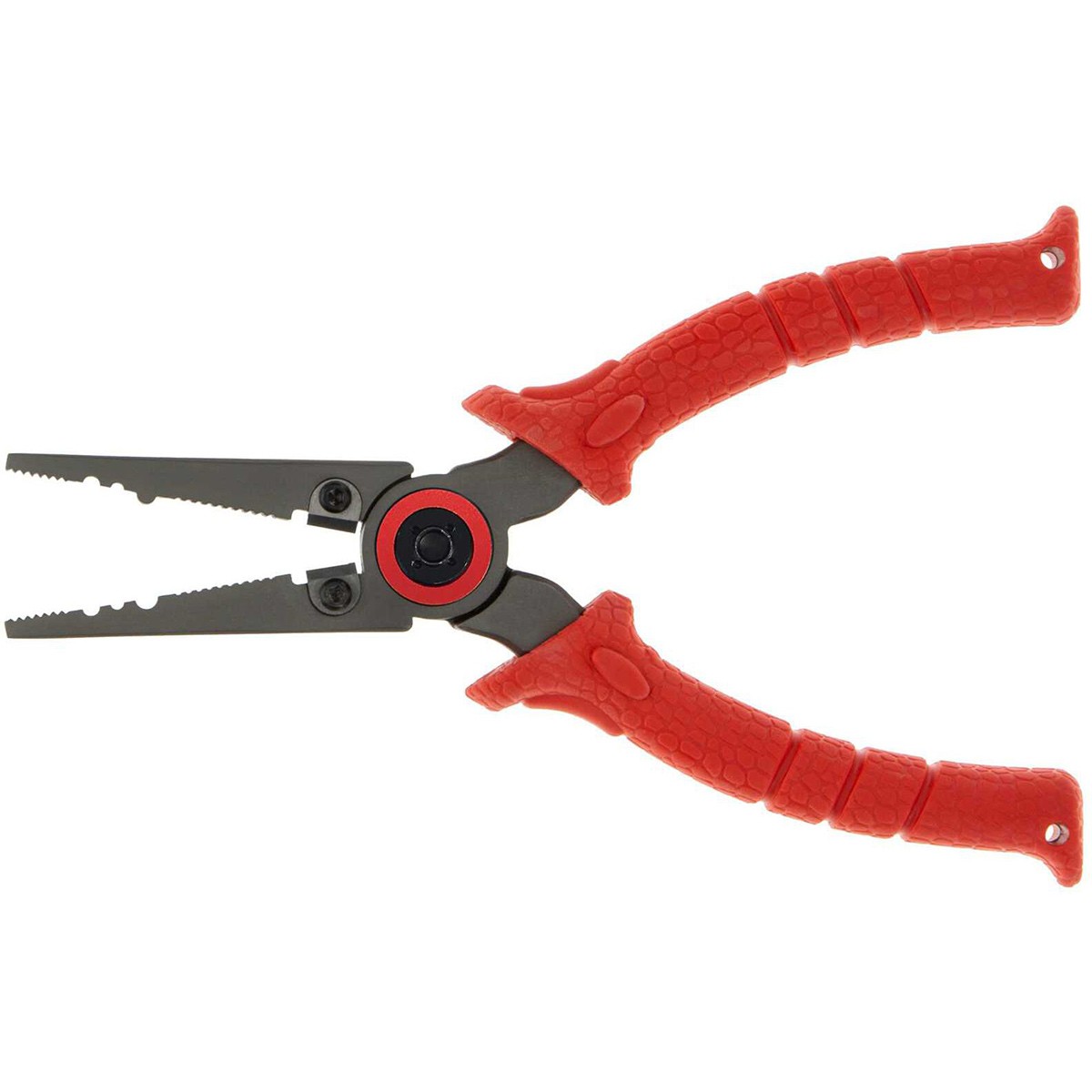 BUBBA 6.5″ Stainless Steel Pliers with Non-Slip Handle. Spring Loaded with Crimping Tools and Anvil Cutters Lanyard Hole and Sheath