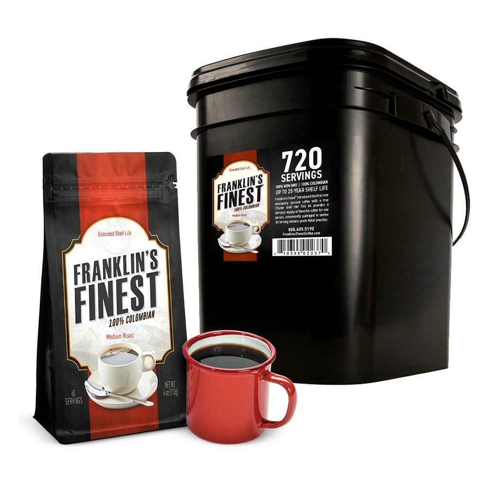 franklin-s finest survival coffee 720-servings by patriot pantry
