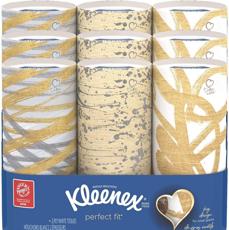 Kleenex Perfect Fit Facial Tissue. 50 Count (Pack of 9)