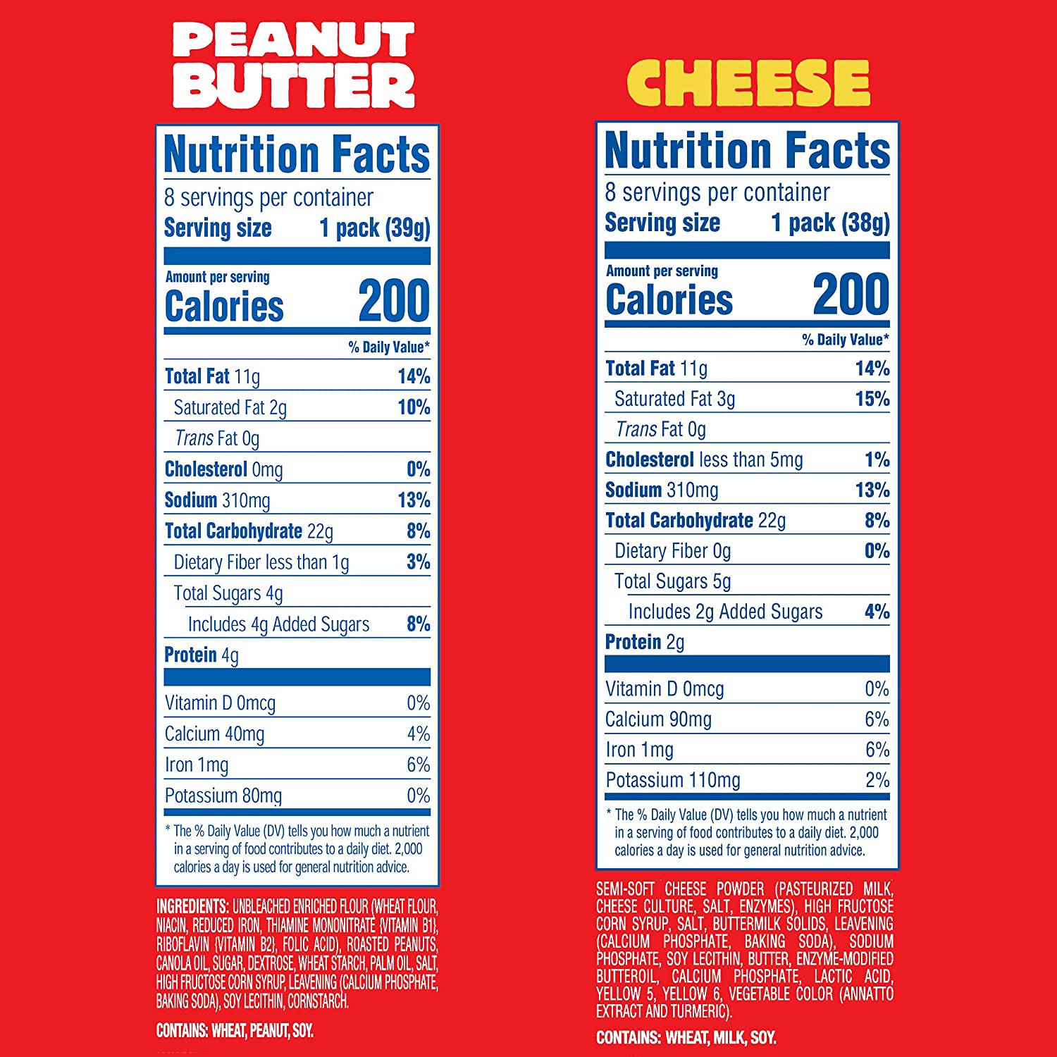 RITZ Peanut Butter Sandwich Cracker Snacks. 32 Snack Packs