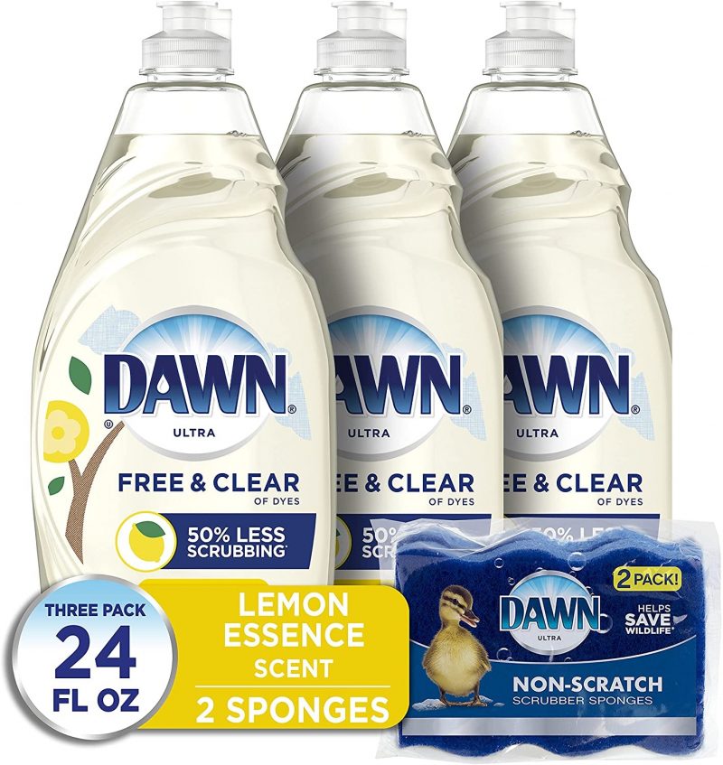 Dawn Free & Clear Dishwashing Liquid Dish Soap (2 Count)