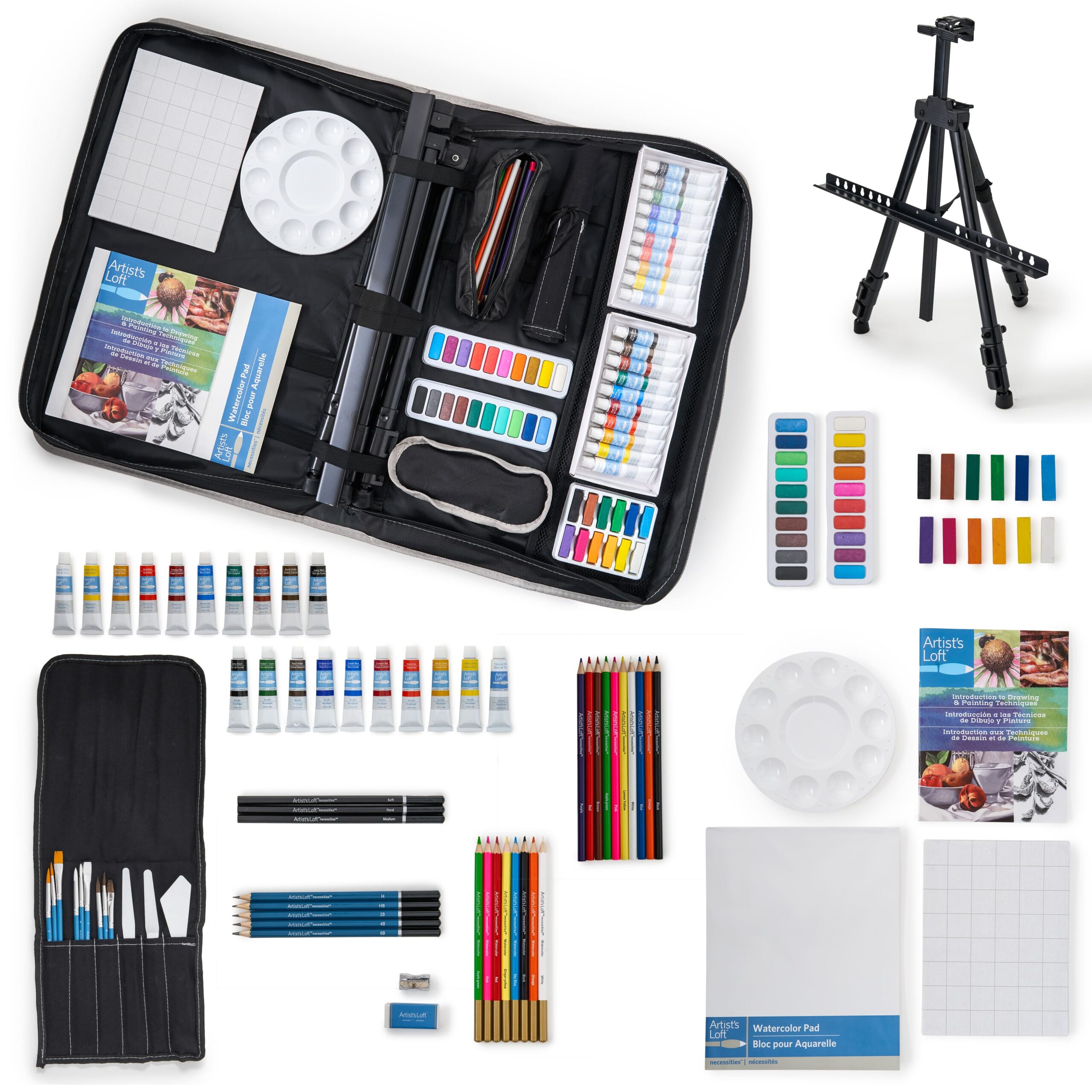 Artist-s Loft Necessities 101 Piece Deluxe Easel Art Set