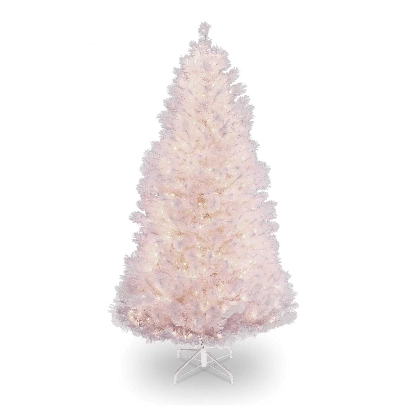 Wispy Willow 90” Lighted Artificial Pine Christmas Tree