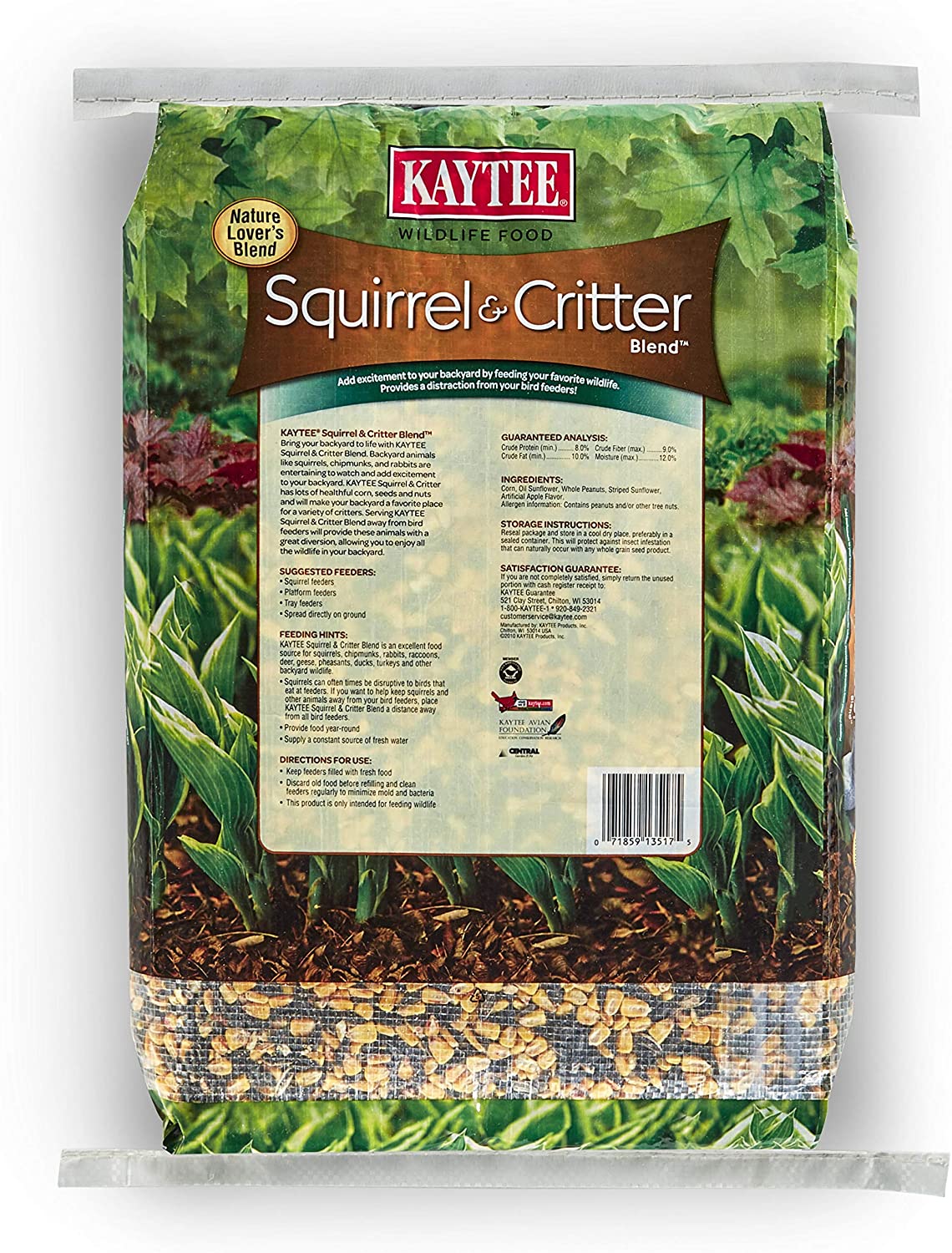 Kaytee Squirrel and Critter Blend Bird Food. 20 Pounds