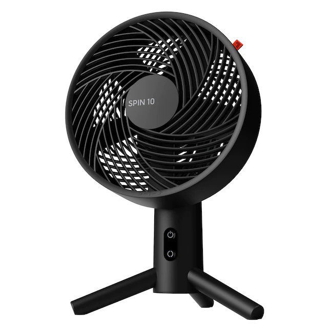 Vornado  9.8-in 3-Speed Indoor Black Oscillating Desk Fan