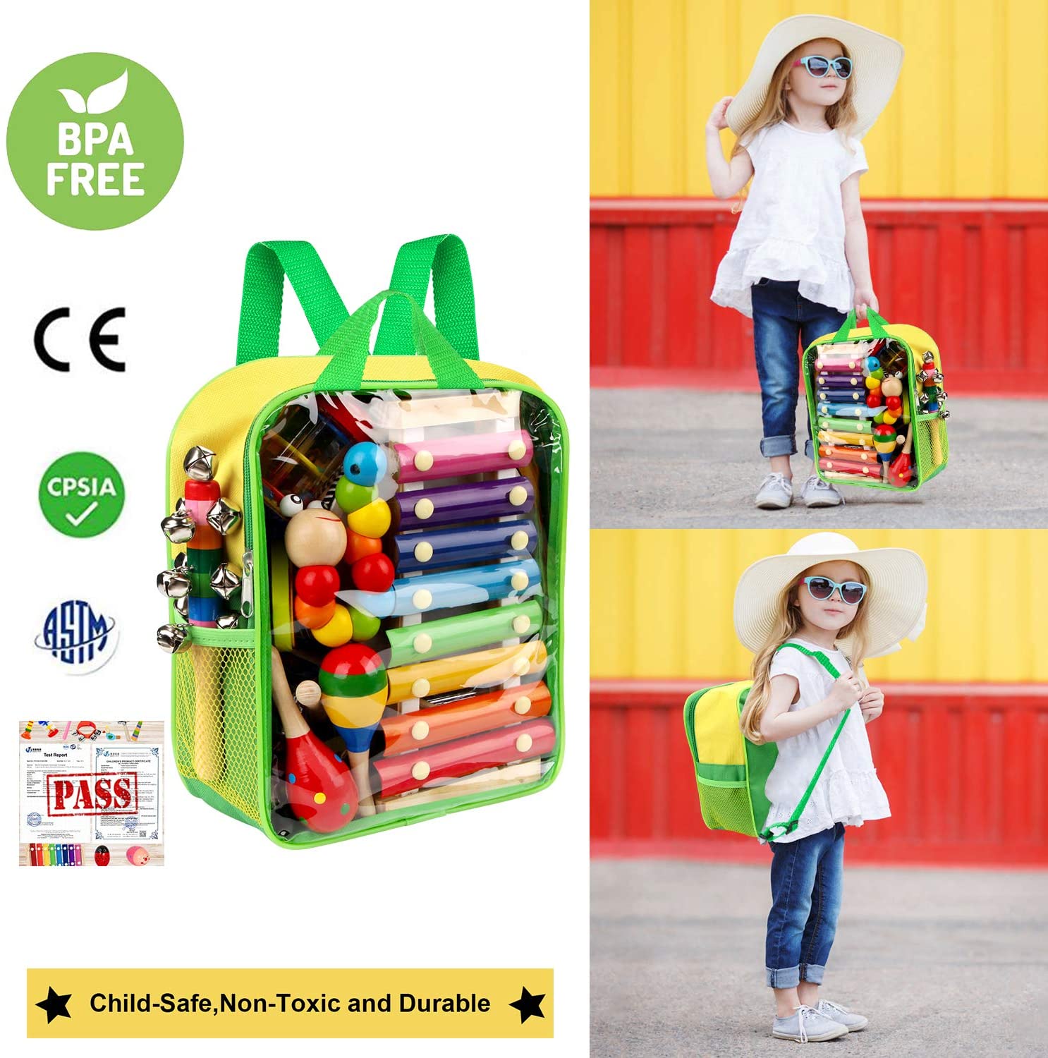 Kids Musical Instruments. Taimasi Instruments 33Pcs 18 Types