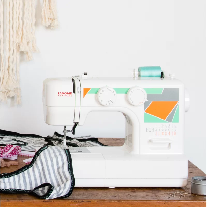 Janome MOD-15 Easy-to-Use Sewing Machine with Top Drop-In Bobbin System