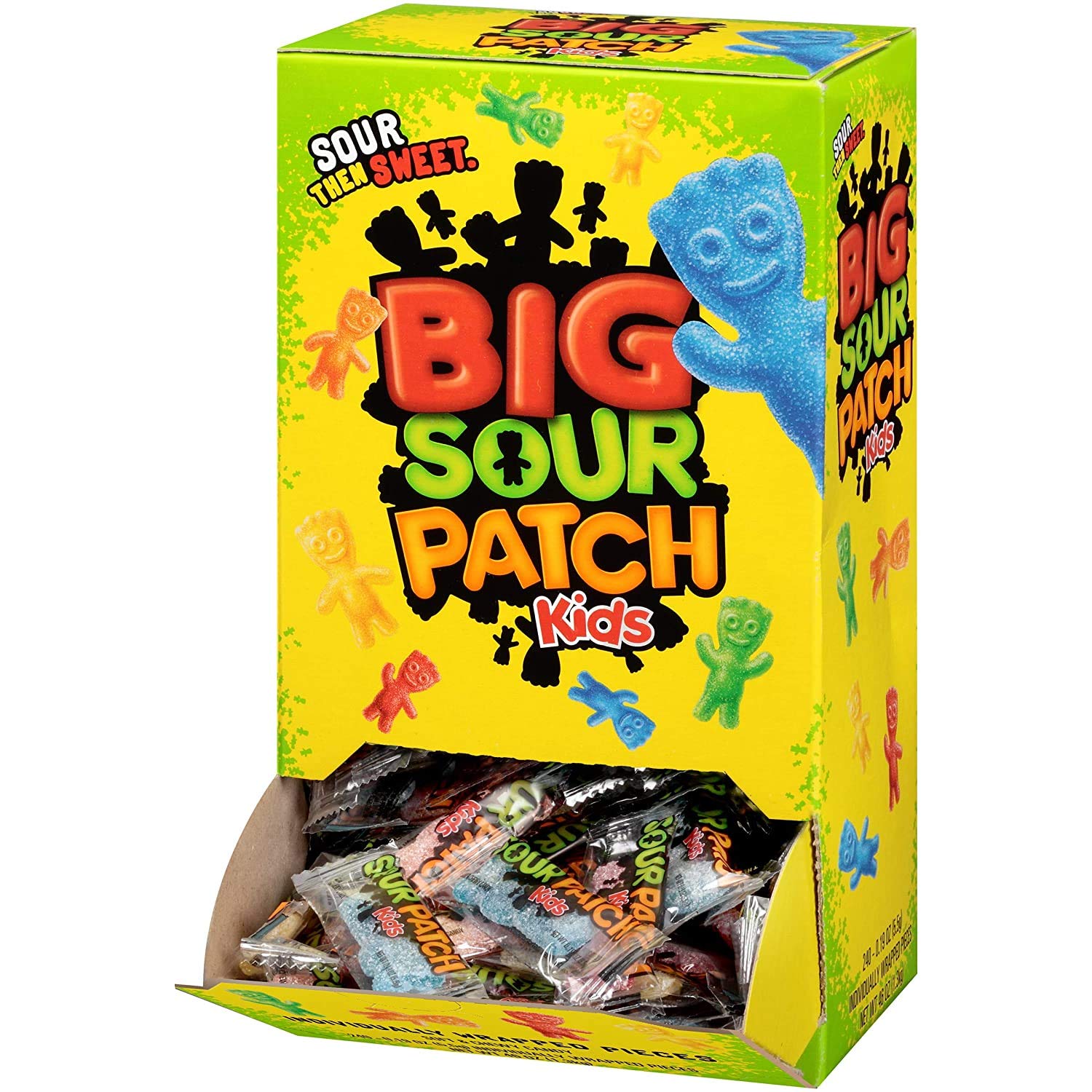 SOUR PATCH KIDS Big Individually Wrapped Soft & Chewy Candy. 240Ct