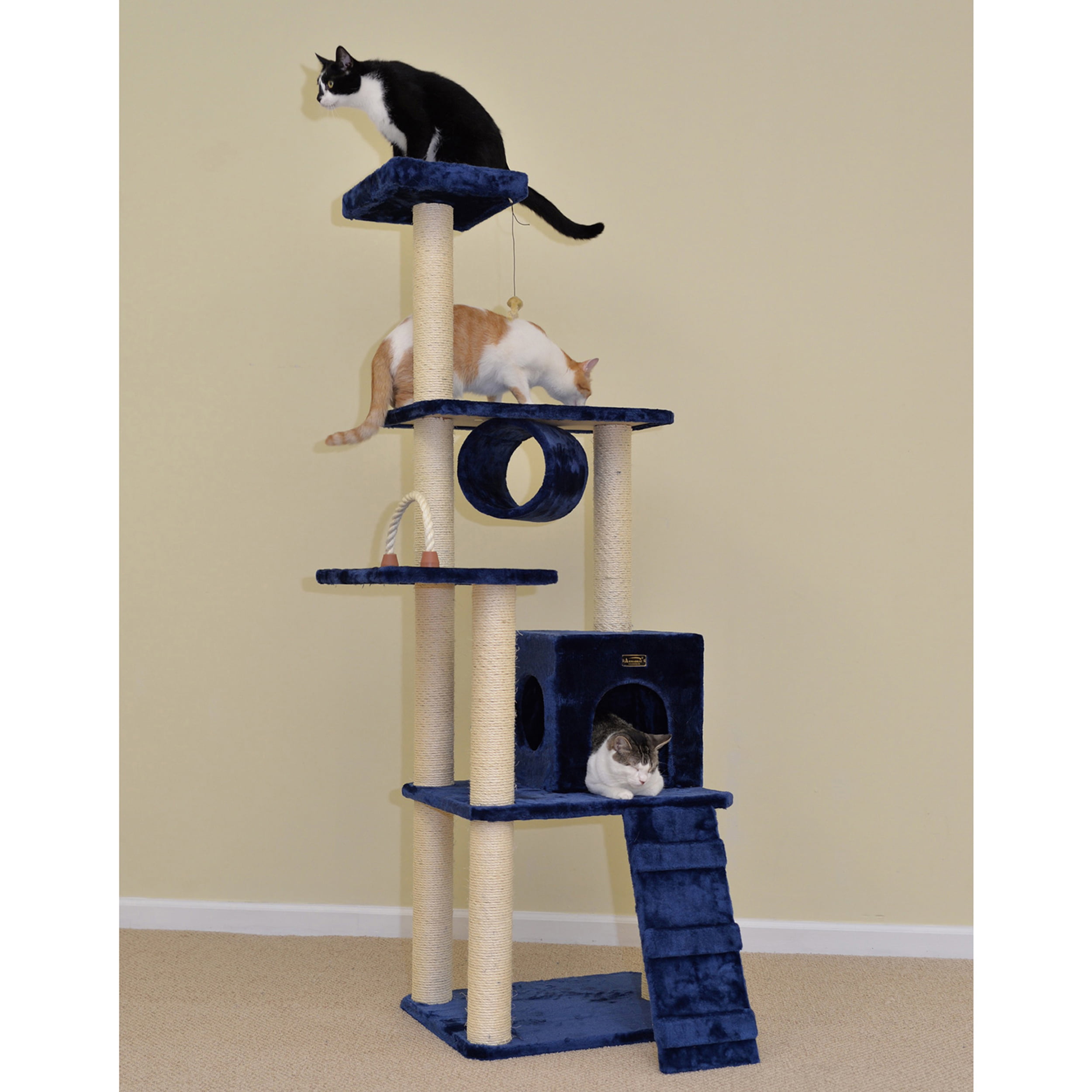 Armarkat Classic real wood Cat Tree Model A7101. 71 inch Navy Blue
