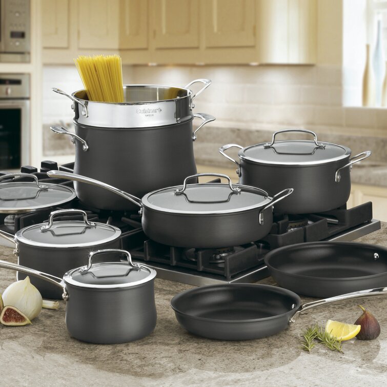 Cuisinart 13 Pieces Hard-Anodized Aluminum Non Stick Cookware Set