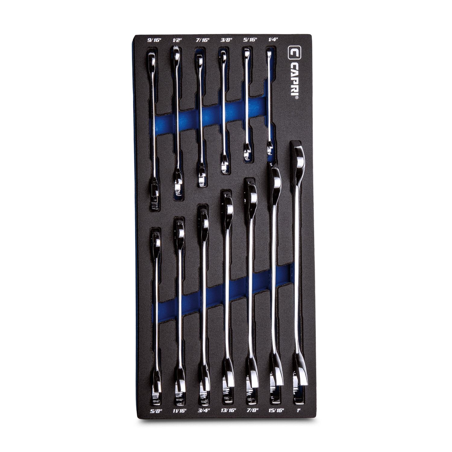 Capri Tools 13-Piece Set 6-point Standard (SAE) Standard Open End Wrench