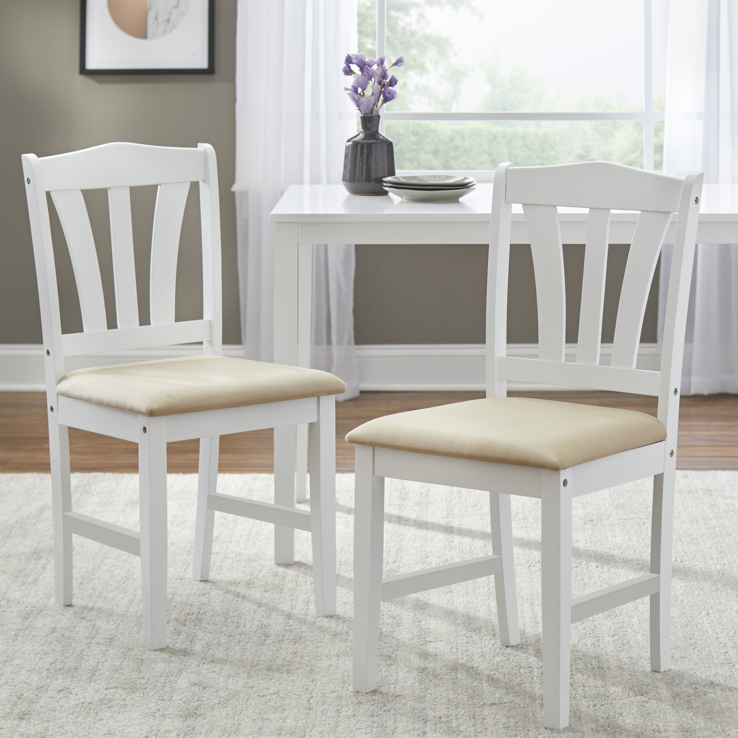 TMS Metropolitan 5- Piece Dining Set. White