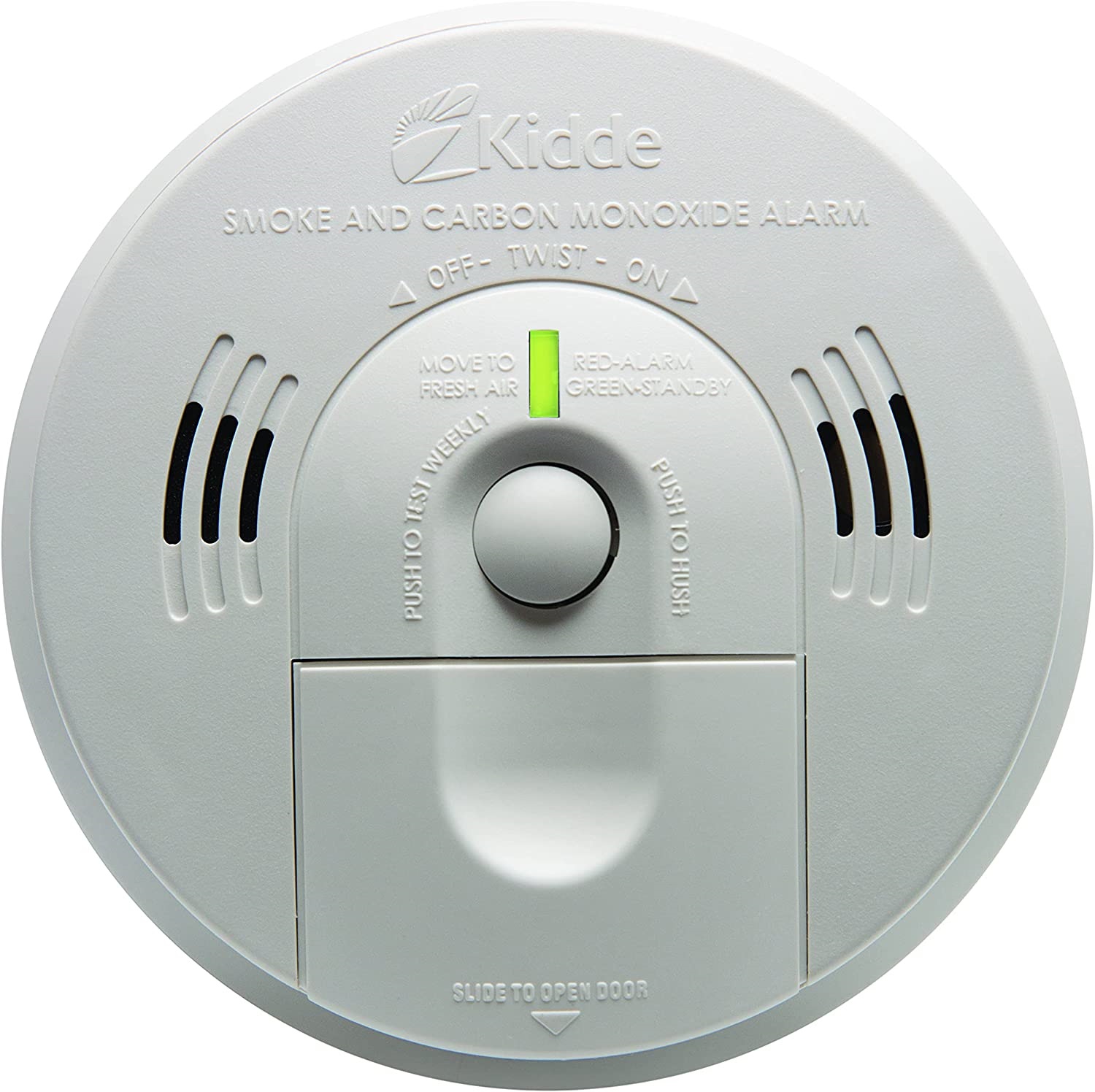 Kidde Combination Carbon Monoxide & Smoke Alarm. Battery Powered. Voice Alert