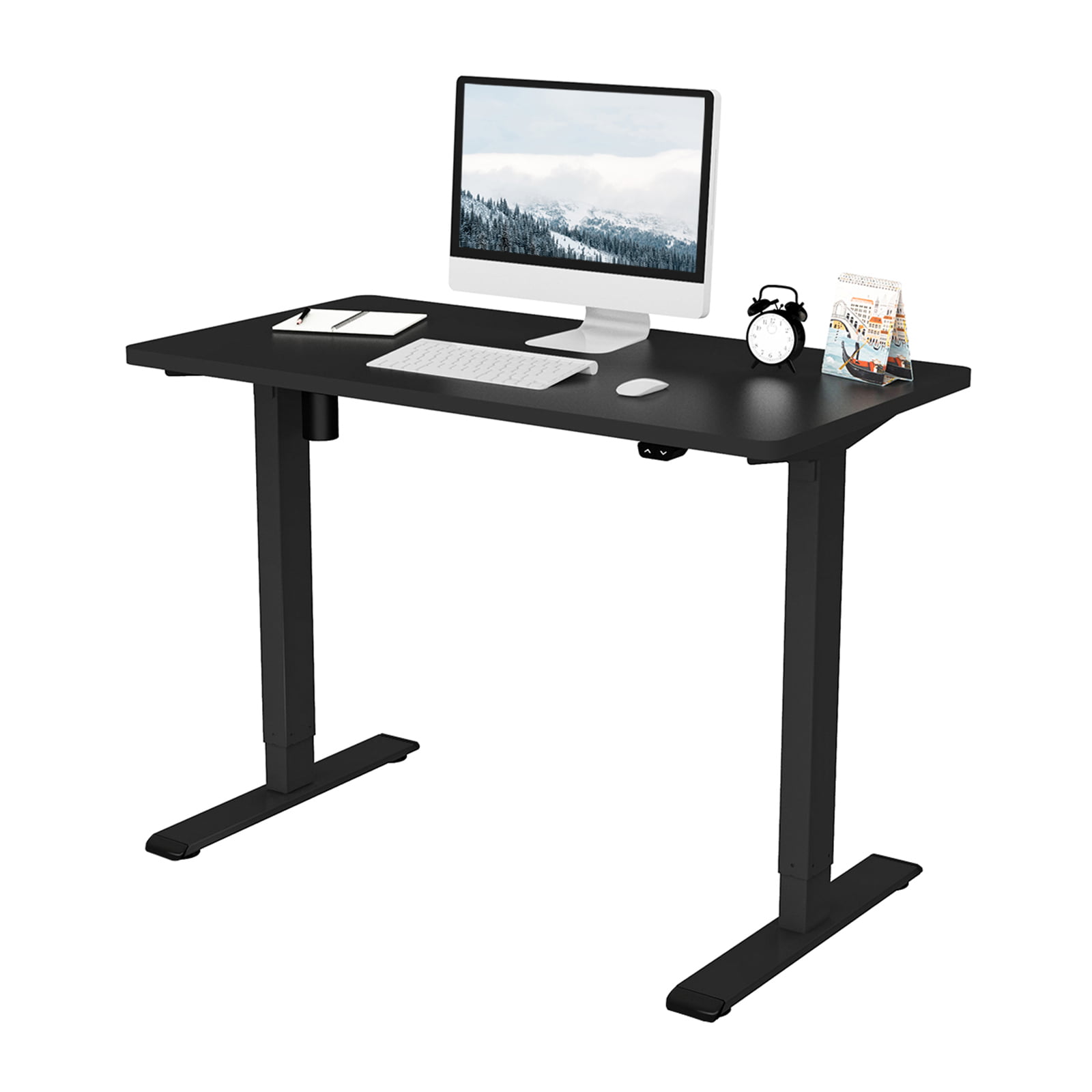 FLEXISPOT 42″ x 24″ Home Office Electric Height Adjustable Standing Desk Black Computer Desk