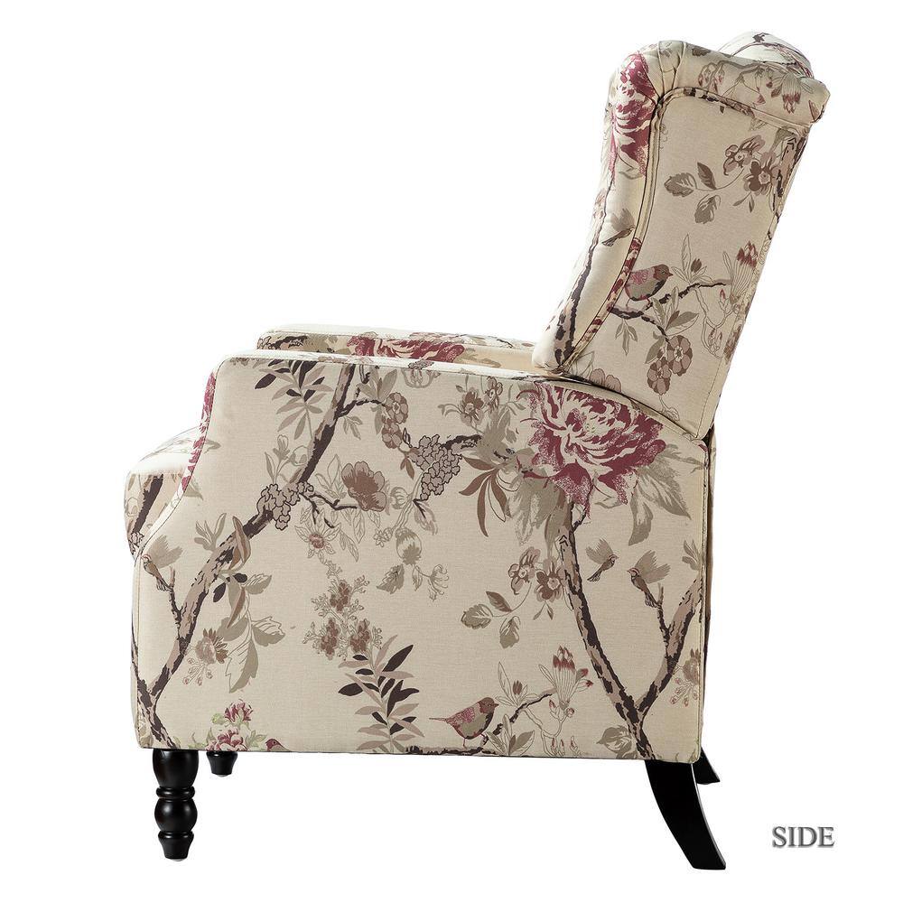 JAYDEN CREATION  Celia Bird Wing Back Manual Recliner