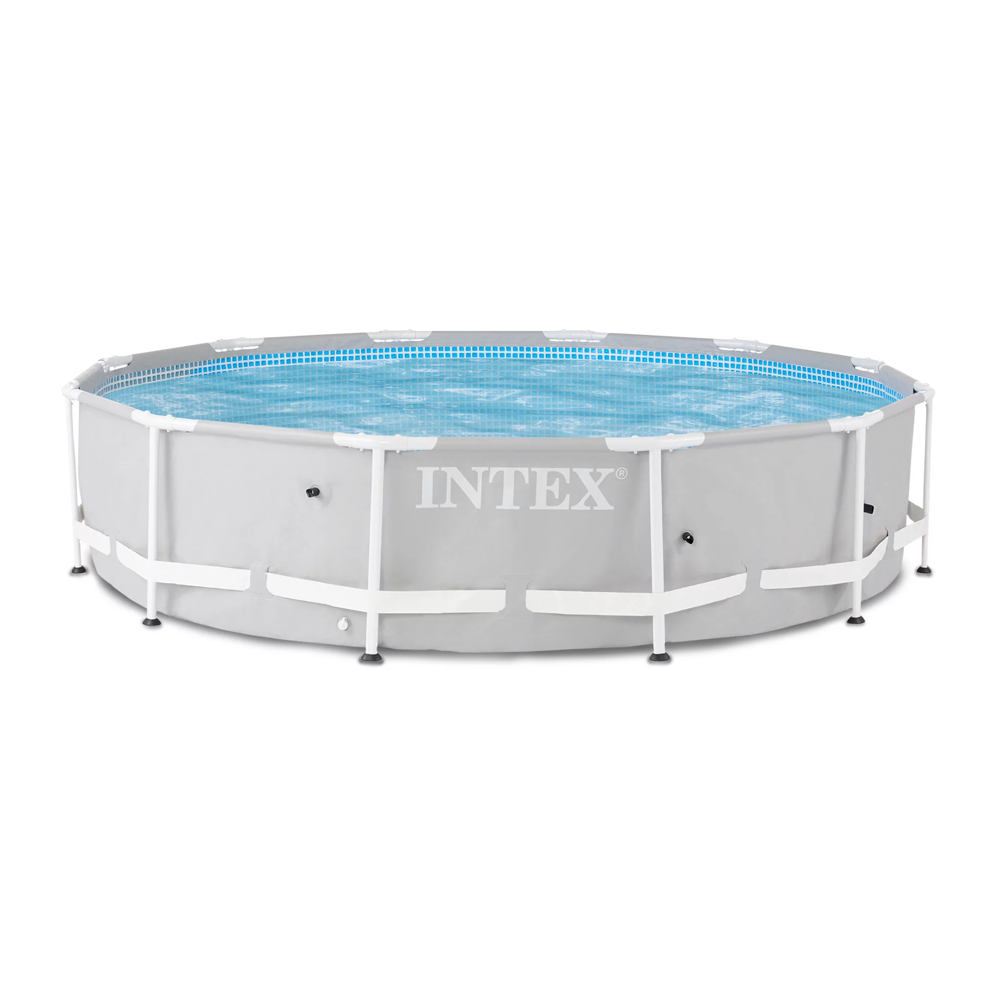 Intex 12 ft x 30 in Prism Frame Round Above Ground Swimming Pool. (No Pump)