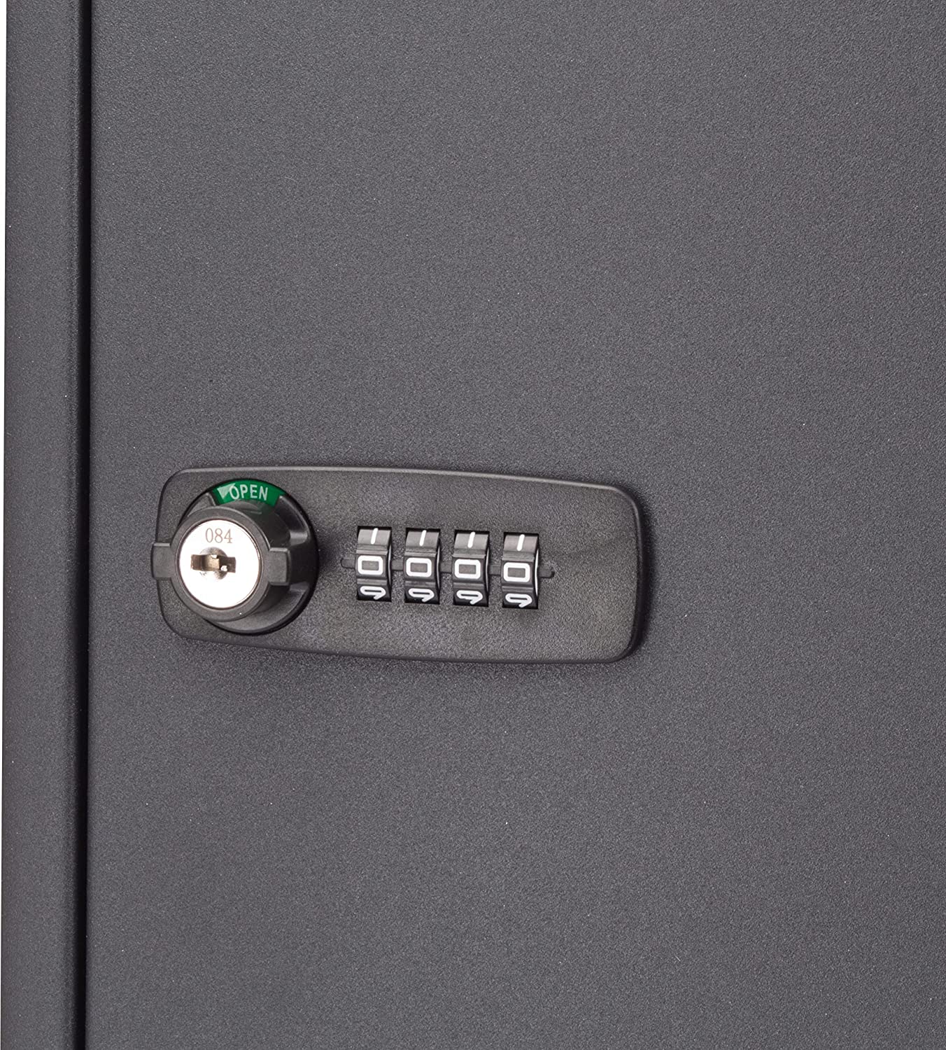 BARSKA CB13264 Combination Lock 64 Position Adjustable Key Cabinet Lock Box Black .3.1″ x 11.75″ x 17.75″