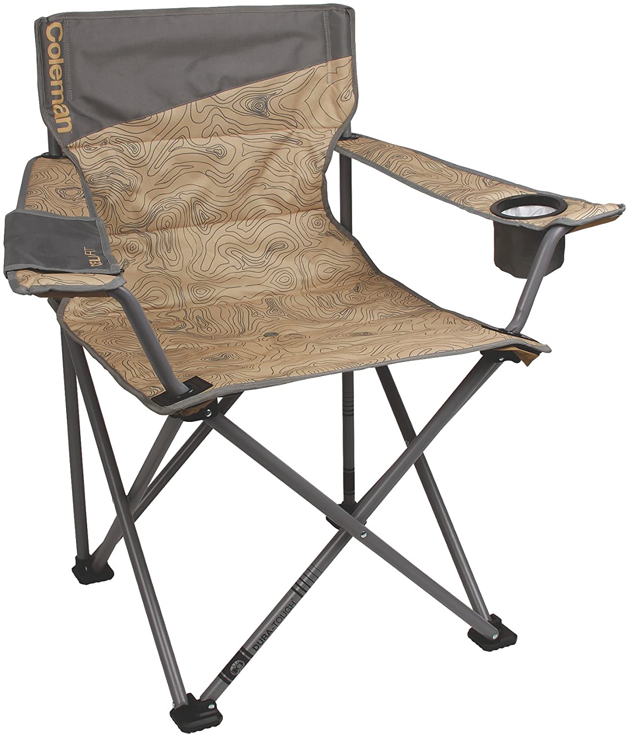 Coleman Big-N-Tall Quad Camping Chair. Tan/Brown