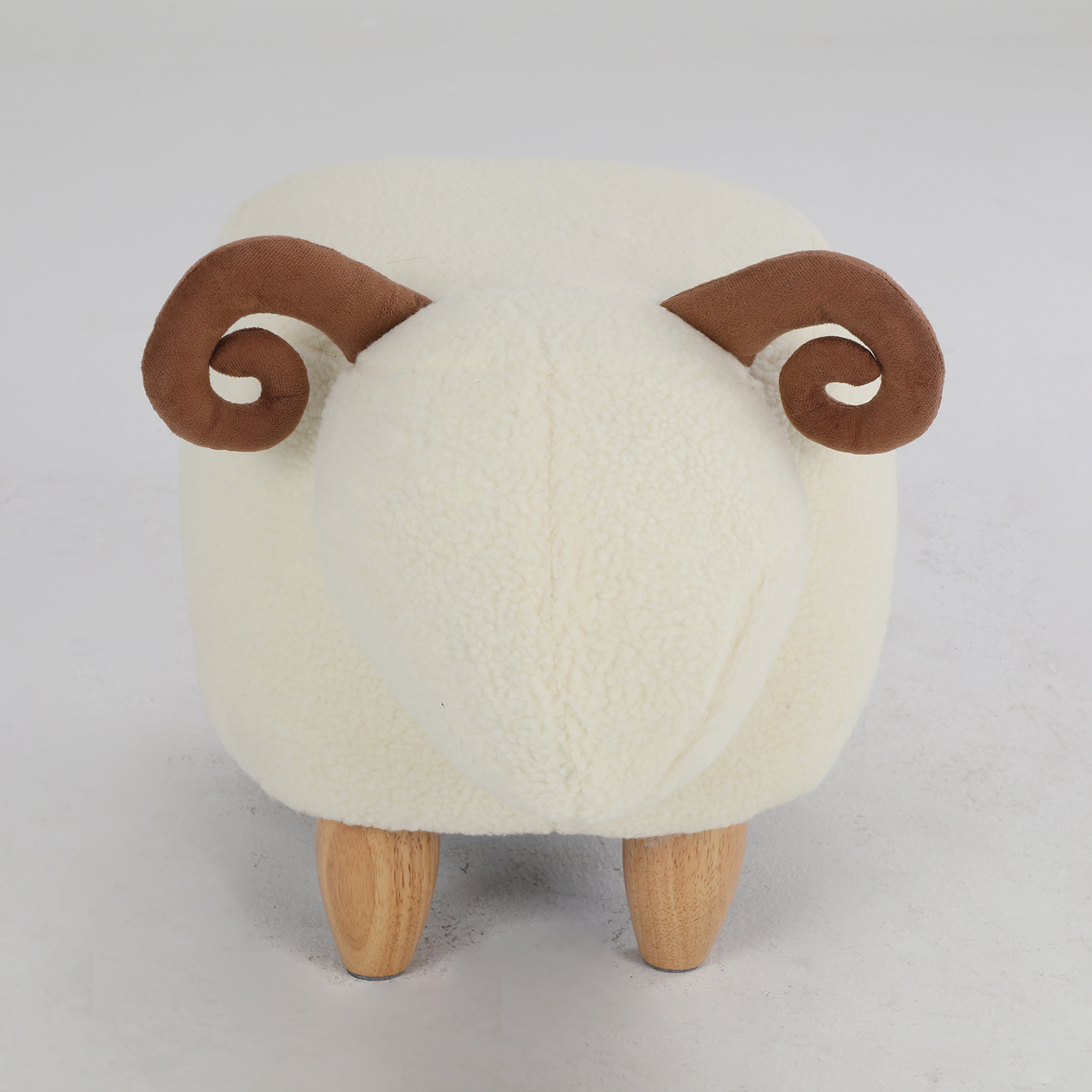 Kids Decorative Animal Sofa Stool. Ottoman Bedroom Furniture. Little Sheep Kids Footstool. Home Cartoon Chair with Solid Wood Legs. Decorative Footstool for Office. Bedroom. Playroom. Living Room