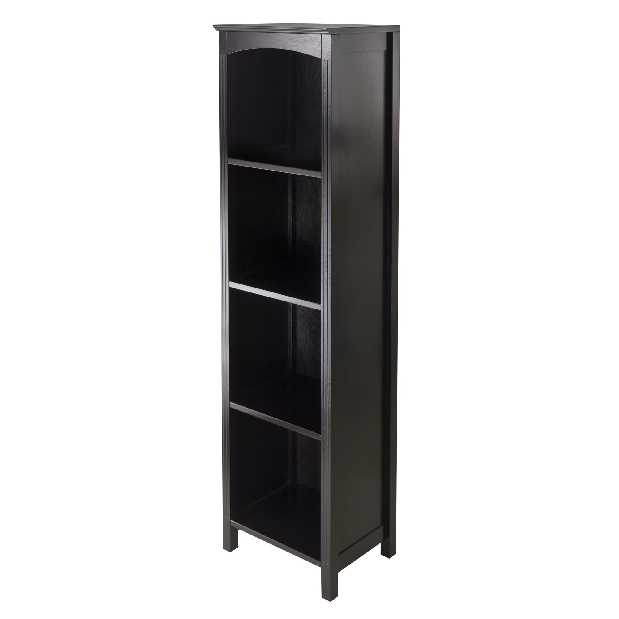 Winsome Wood Terrace 4-Section Bookcase. Narrow. Espresso