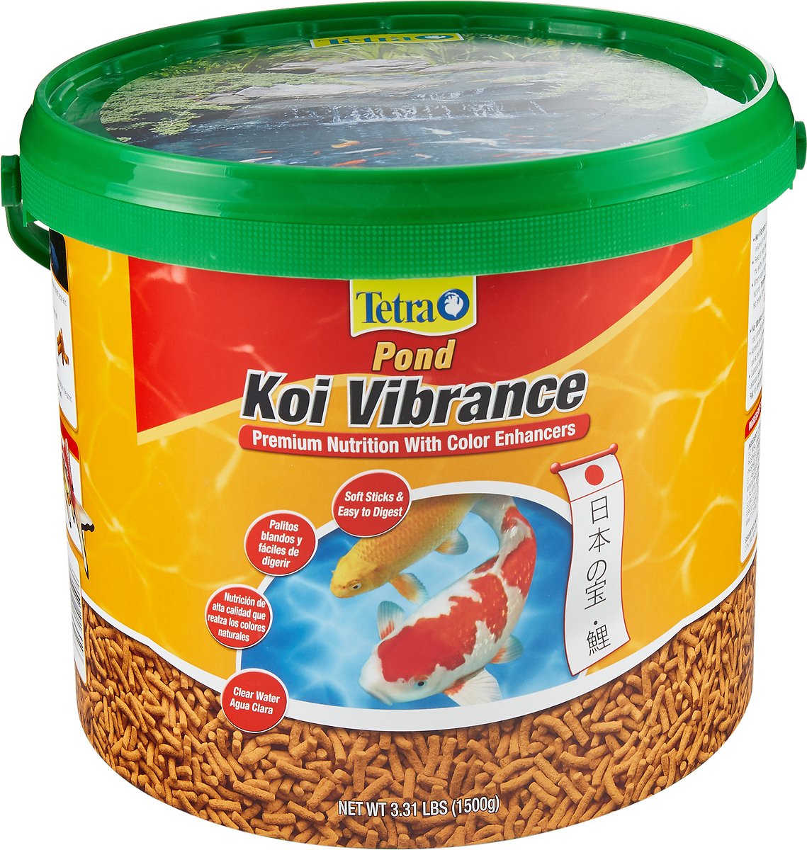Tetra Pond Koi Vibrance Color Enhancing Sticks Koi & Goldfish Food. 3.08 Pound (Pack of 1)