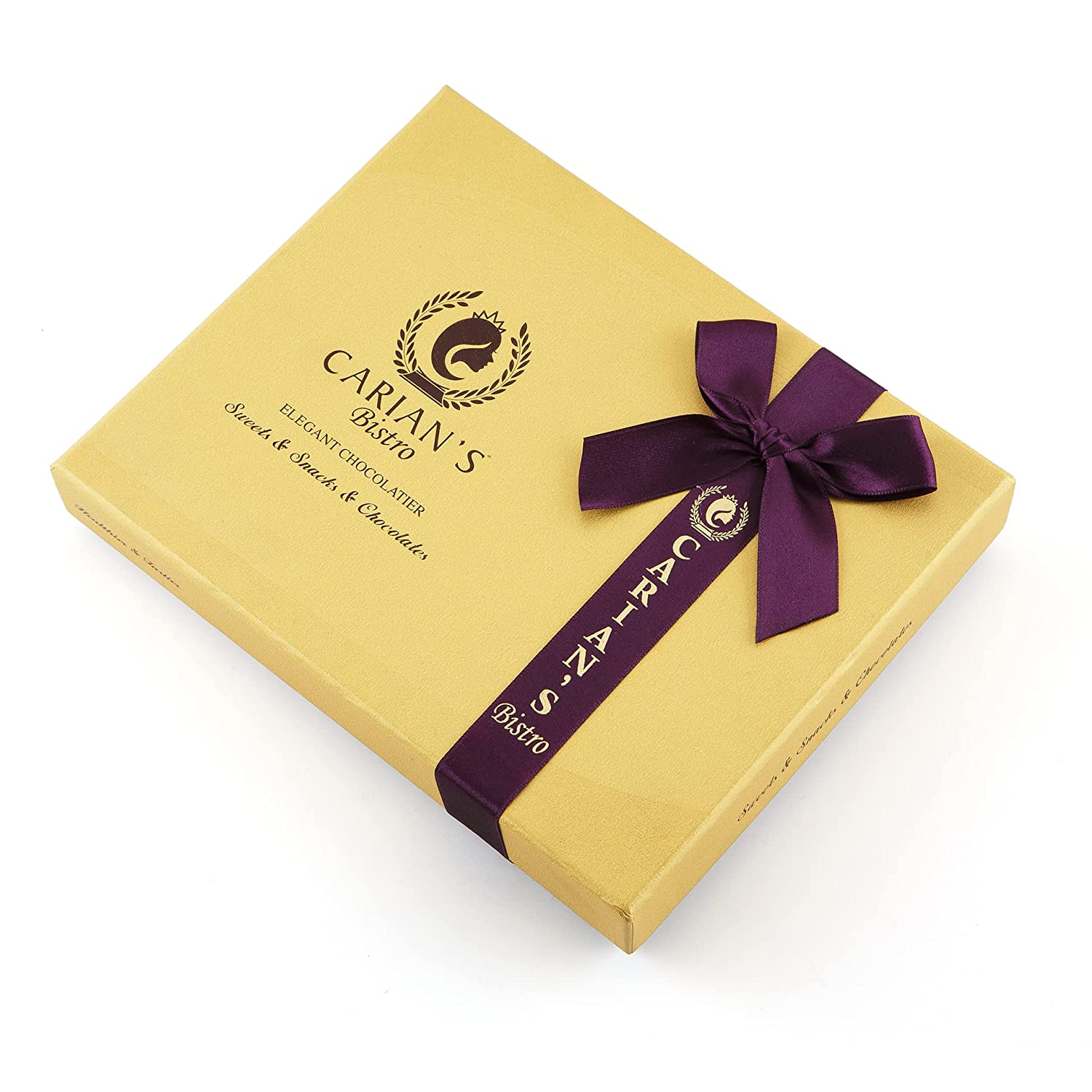 Carian-s Bistro Elegant Chocolatier Specialty Assorted Chocolates w/ Gold Gift Box