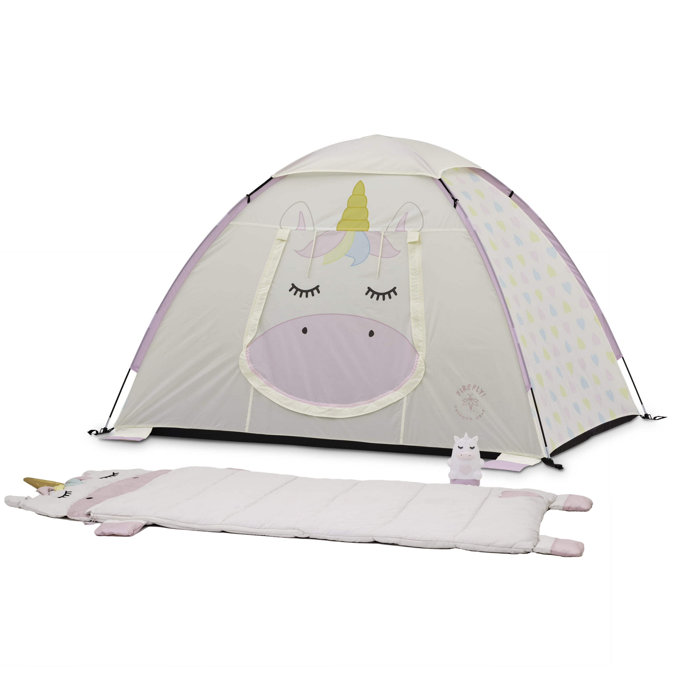 Firefly! Outdoor Gear Sparkle the Unicorn Kid-s Camping Combo (One-room Tent. Sleeping Bag. Lantern)