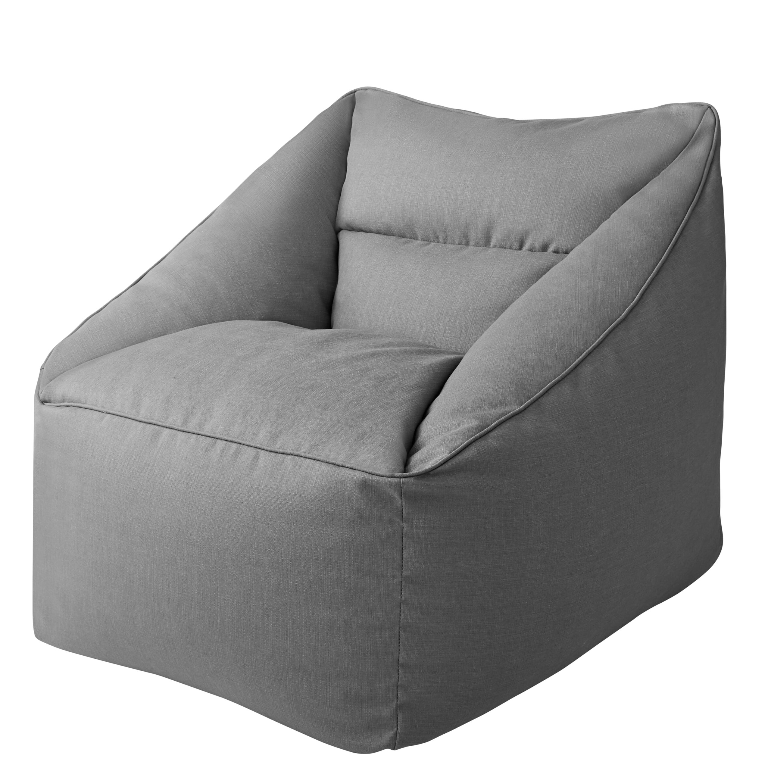 Better Homes & Gardens Dream Bean Patio Bean Bag Chair. Grey