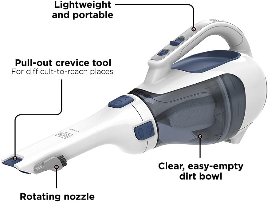 BLACK+DECKER Dustbuster Handheld Vacuum. Cordless. Ink Blue (HHVI325JR22)