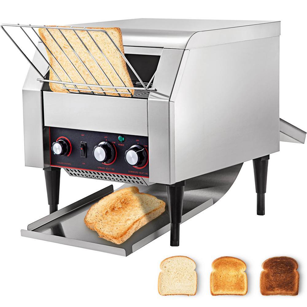 VEVOR  2240-Watt Commercial Conveyor Toaster Stainless Steel Heavy Duty Conveyor Belt Toaster with Double Heating Tubes