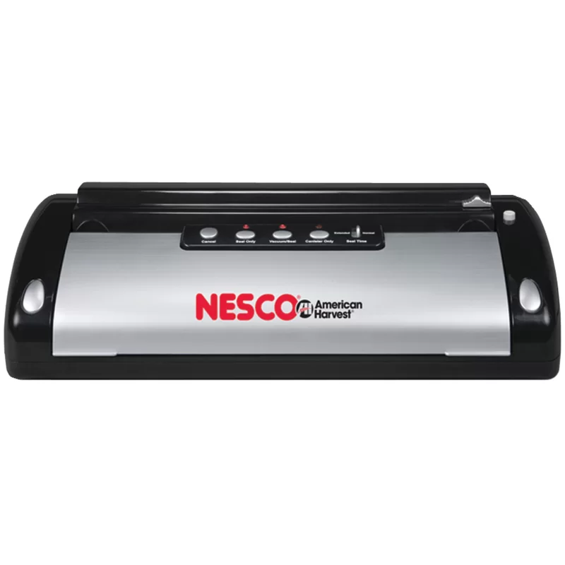 NESCO VS-02 Food Starter Kit with Automatic Shut-Off and Vacuum Sealer Bags. Black 18.25 X 5.25 X 11.5