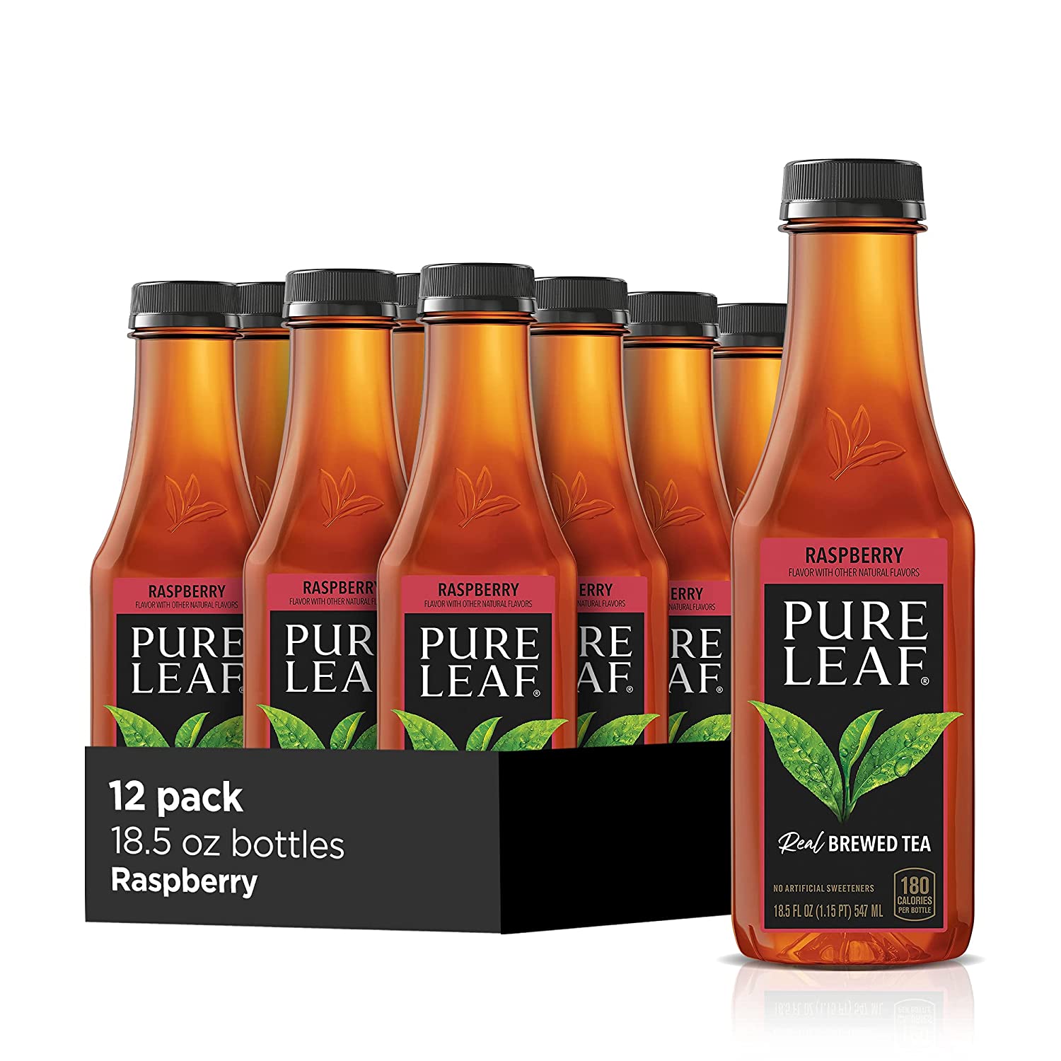 Pure Leaf Iced Tea. Raspberry 18.5 Fl Oz (Pack of 12)