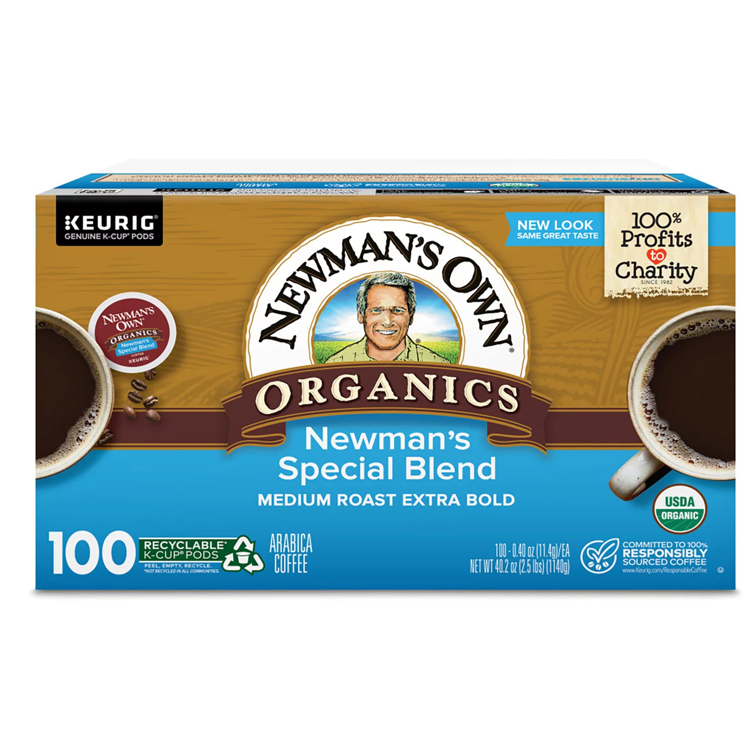 Newman-s Own Organics Coffee K-Cup Pods. Special Blend (100 ct.)