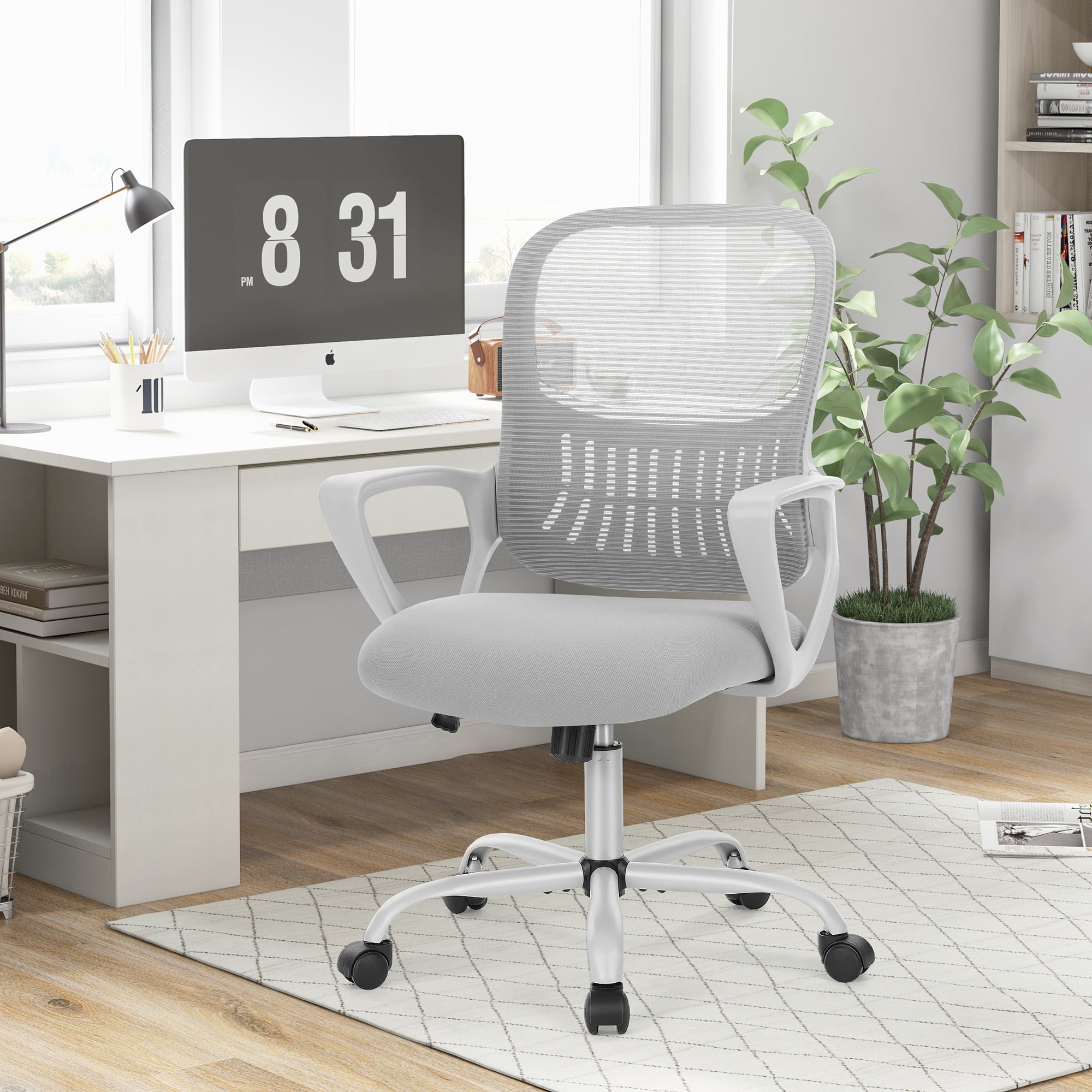 Yangming Office Chairs with Lumbar Support. 250 lb. Capacity. Grey