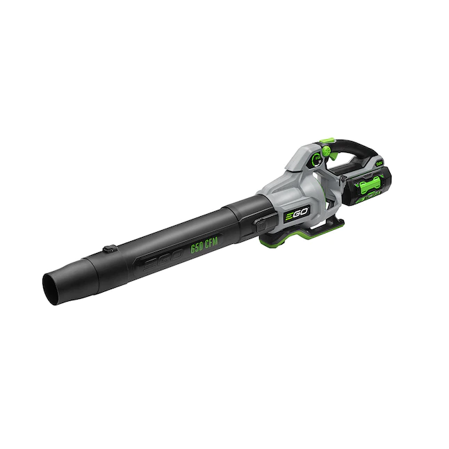 EGO LB6504 POWER+ 56-volt 650-CFM 180-MPH Brushless Handheld Cordless Electric Leaf Blower 5 Ah (Battery & Charger Included)