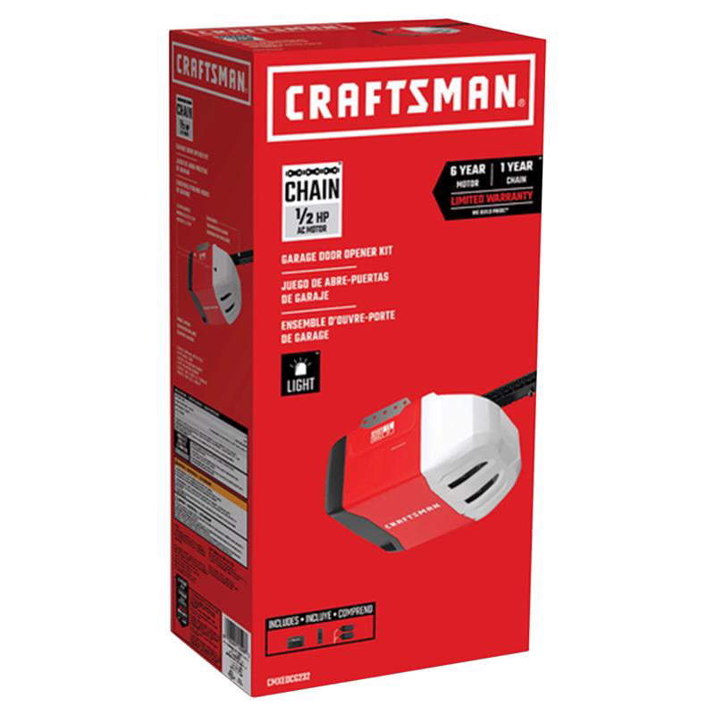 Chamberlain 5035742 Craftsman 1 by 2 HP Chain Drive Garage Door Opener