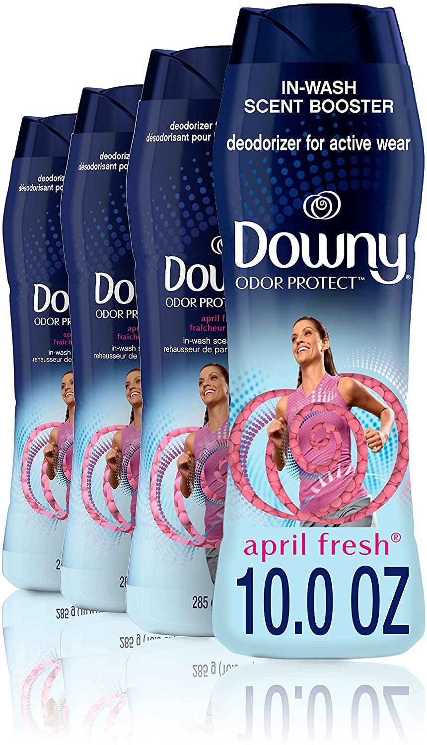 Downy Odor Protect in-wash Scent Booster Beads. April Fresh. 10 Ounce. 4 Count