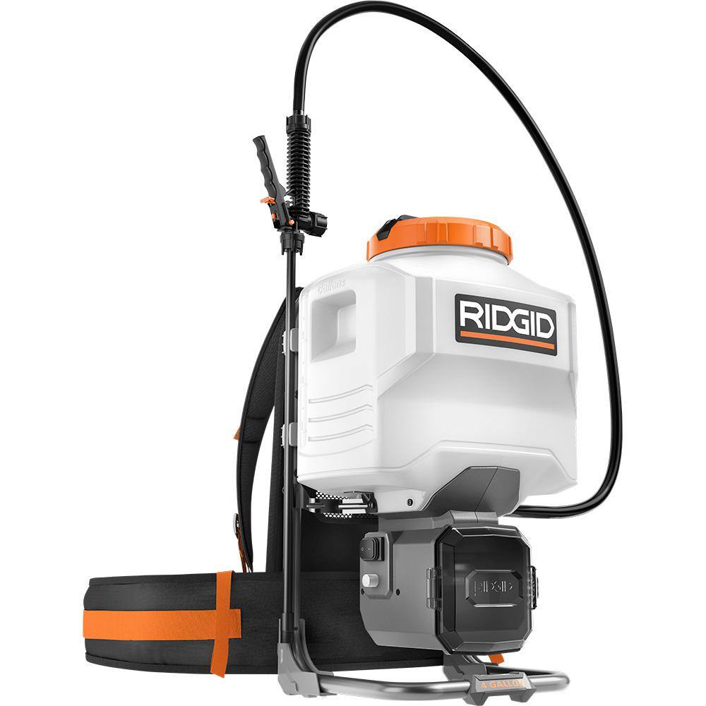 RIDGID R01501BVNM 18-Volt Cordless Battery 4 Gal. Backpack Chemical Sprayer (Tool Only)