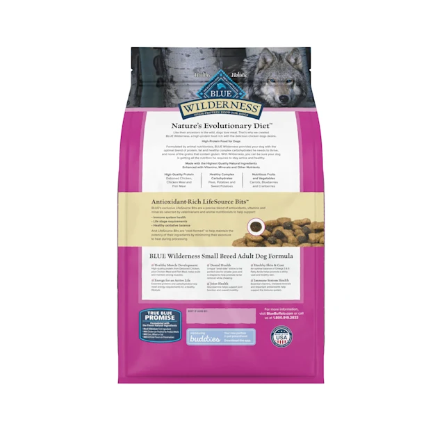 Blue Buffalo Wilderness High Protein. Natural Adult Small Breed Dry Dog Food