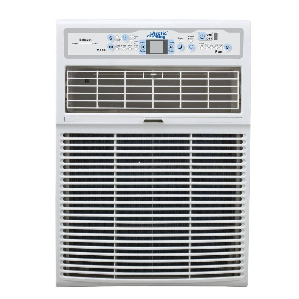 Midea KAW10C1AWT 10.000 BTU 110-Volt Slide Casement Window Air Conditioner and Remote in White