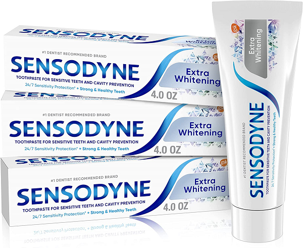 Sensodyne Extra Whitening Sensitive Teeth Whitening Toothpaste - 4 Ounces