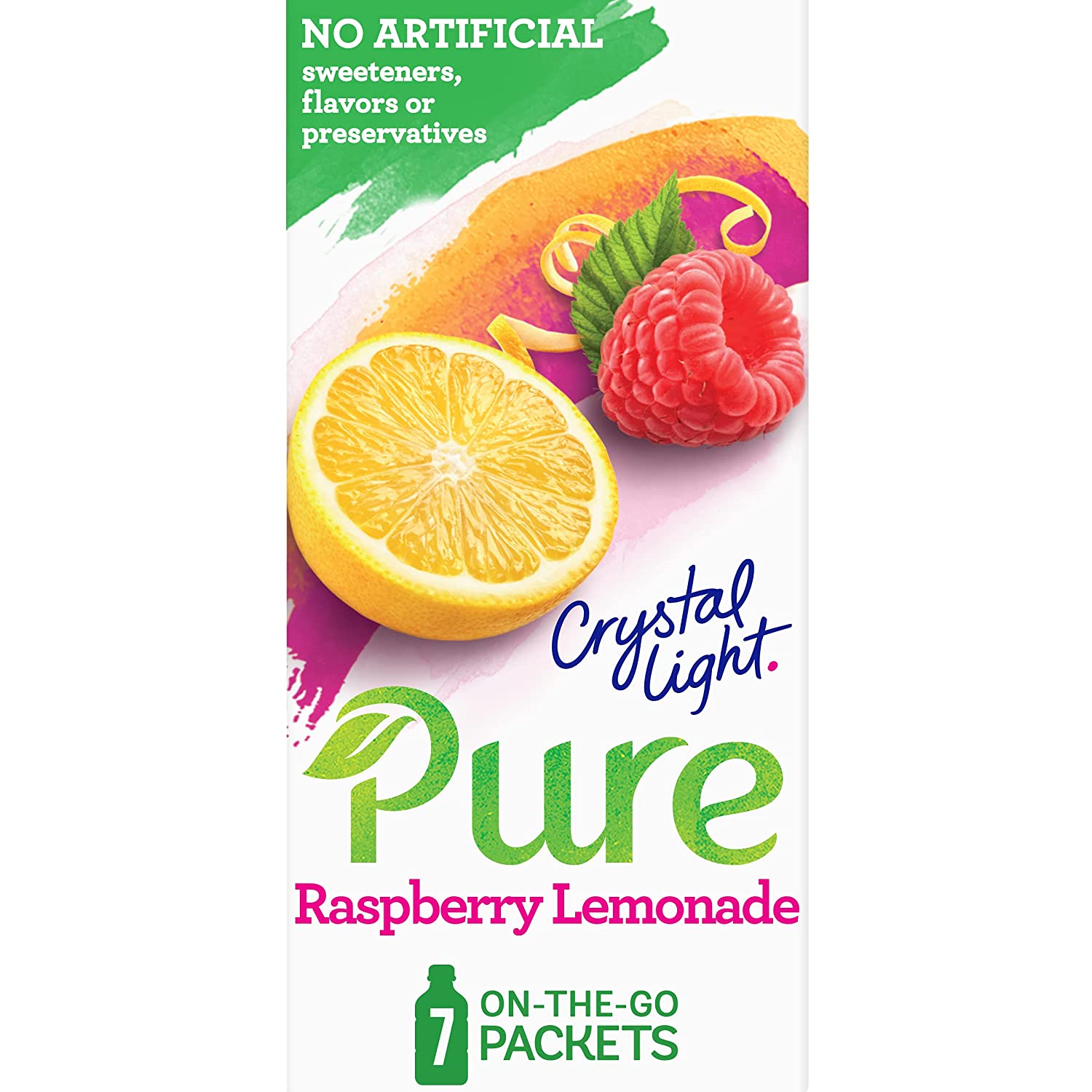 Crystal Light Pure Raspberry Lemonade On-The-Go Powdered Drink Mix 84 Count