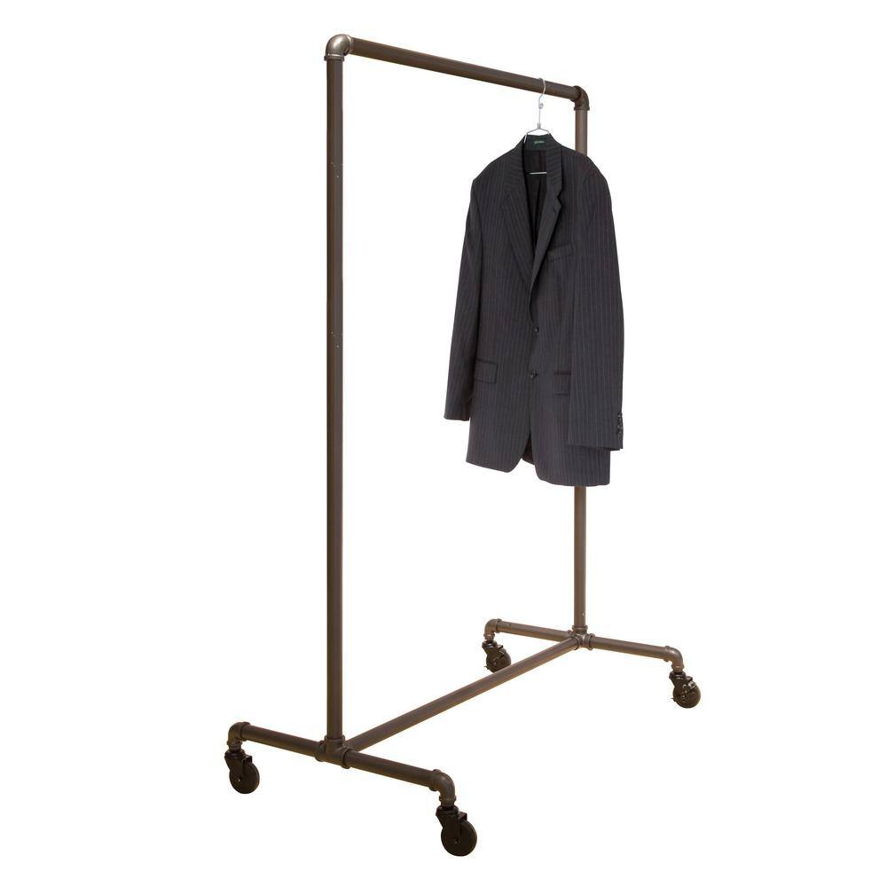 Econoco PSBB Gray Steel Clothes Rack 51 in. W x 64 in. H