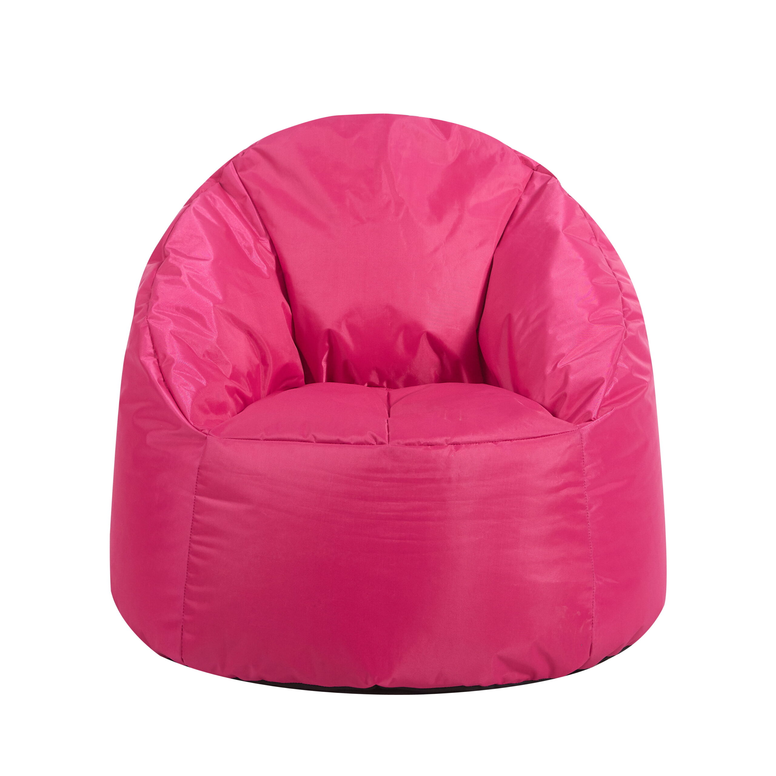 Urban Shop Structured Round Bean Bag Chair. Pink